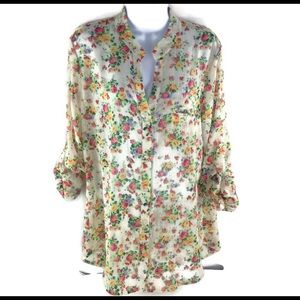 Kut from the Kloth Sheer Jasmine Floral Top